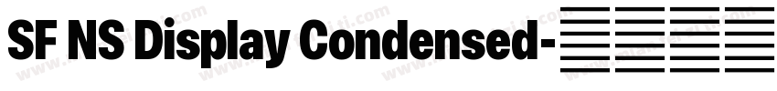 SF NS Display Condensed字体转换